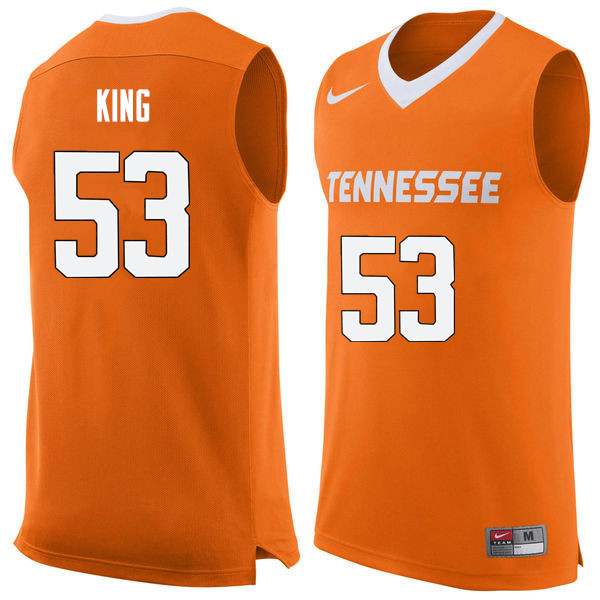 Men #53 Bernard King Tennessee Volunteers College Basketball Jerseys Sale-Orange